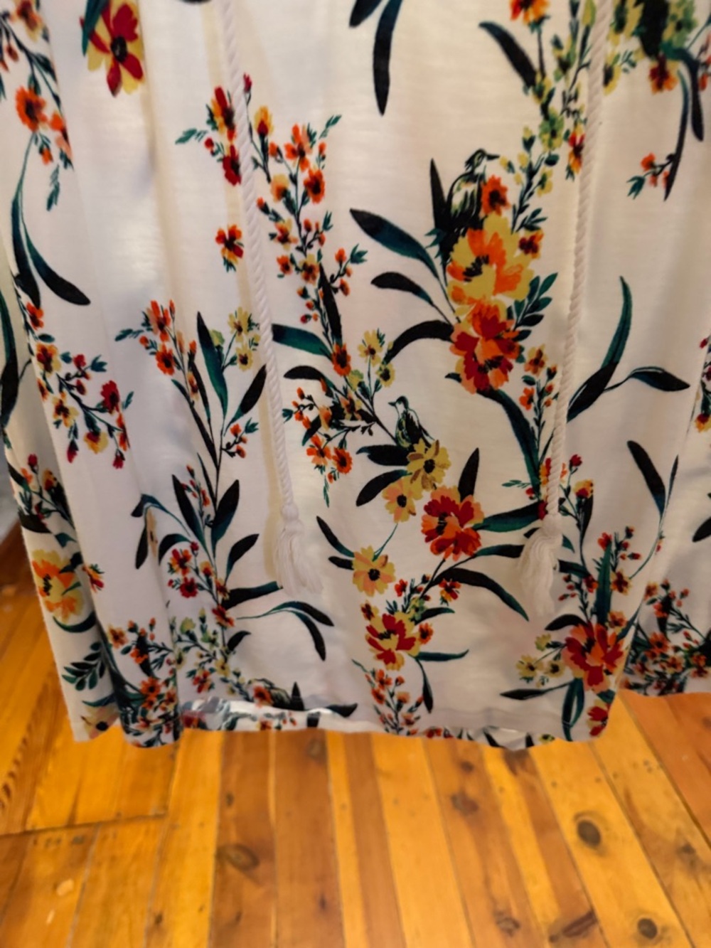 Daniel Rainn  floral cap sleeve blouse M Boho Style - Picture 3 of 9